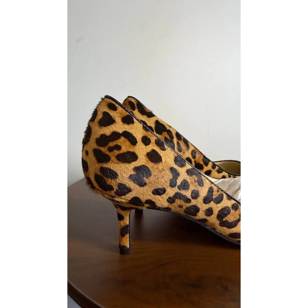 Nine West Arlene Pumps 9M Leopard Print Pointy Toe Kitten Heel NIB msrp$119 - Picture 14 of 15